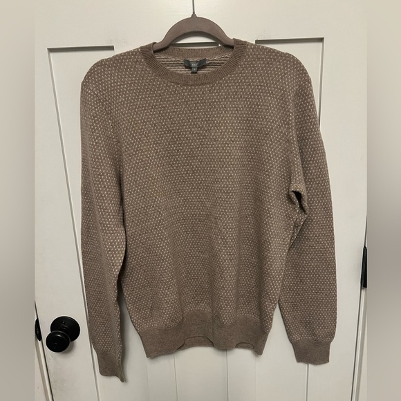 k + J Sweaters - K + J Wool Cashmere Tan Crew Neck Pull Over Sweater Size Small NWT